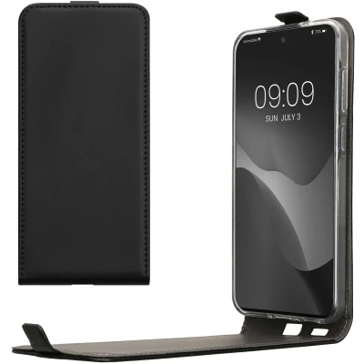Afbeelding van kwmobile hoesje geschikt voor Samsung Galaxy A36 5G Flip cover met magnetische sluiting in zwart
