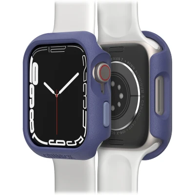 Afbeelding van OtterBox All Day Watch Bumper voor Apple Series 9/8/7 45mm, Schokbestendig, Valbestendig, Slanke beschermhoes Watch, Guards Display and Edges, Donker Purper