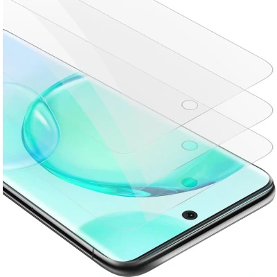 Afbeelding van Cadorabo 3x Screenprotector geschikt voor Honor X8 5G Beschermende Pantser Film in KRISTALHELDER Getemperd (Tempered) Display beschermend glas 9H hardheid met 3D Touch