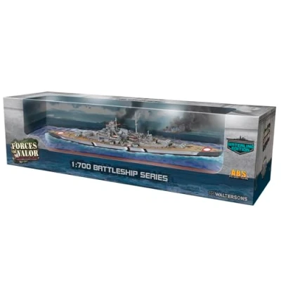 Afbeelding van Forces of Valor 1:700 Dt. Schlachts. Bismarck mei 41 DK. staand model, modelbouw, Diorama militaire boot schip model