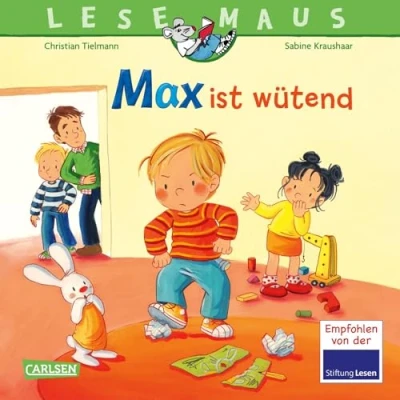 Afbeelding van LESEMAUS 153: Max ist wütend: Bilderbuch über den Umgang mit Wut zentrales Thema im Kinderalltag für Kinder ab 3 Jahre