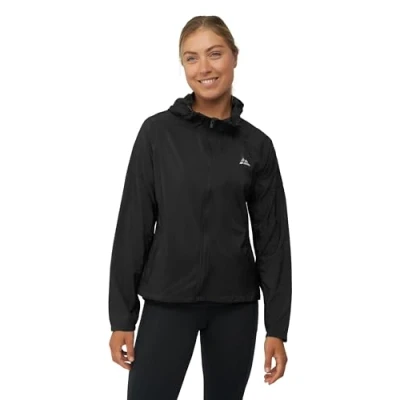 Afbeelding van DANISH ENDURANCE Windjack voor Dames, van Gerecycelde Materialen, Reflecterende Details, Ultra licht, Zwart, L