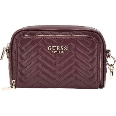 Afbeelding van Guess Anning Camera Schoudertas, Dames, Maat: One Size, Bordeaux
