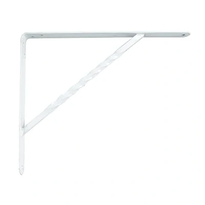 Afbeelding van AMIG Plankdrager/steun/beugel Spiraal metaal wit H200 x B150 mm Tot 225 kg Plankdragers