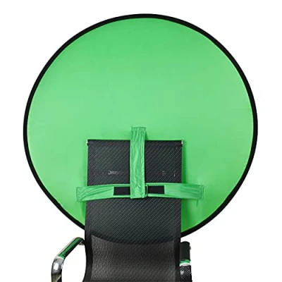 Afbeelding van achtergrond opvouwbare achtergrondscherm groene fotoachtergrond, draagbaar opvouwbaar groen scherm, rolgordijn voor fotografie, live streaming enz. (75 cm)