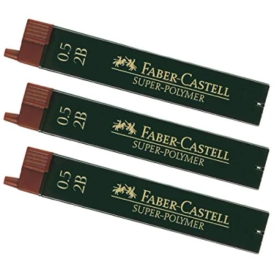 Afbeelding van Faber Castell Fijnvullingen in etui (,5 mm, 2B (36 vullingen))