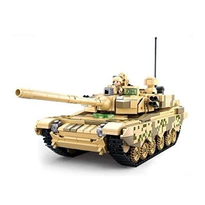 Afbeelding van Sluban Model Bricks 99A Main Battle Tank 2 in 1 893 stuks, M38 B0790, meerkleurig