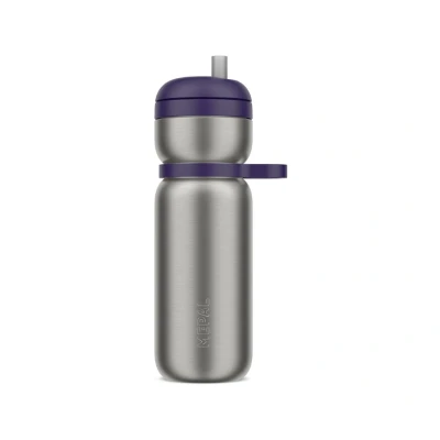 Afbeelding van Mepal Isoleerfles Twist Sport 600 ml en drink Lekdicht geÃ¯soleerd: 6u warm, 10u koud Vaatwasmachinebestendig Drinkflessen Midnight blue