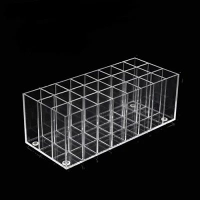 Afbeelding van DRERIO Lippenstift Organizer Lipstick Case met 24 Slots Lipgloss Houder, Acryl Storage Display Case, Clear Lip Balm Houder voor lipgloss, lippenstift, eyeliners