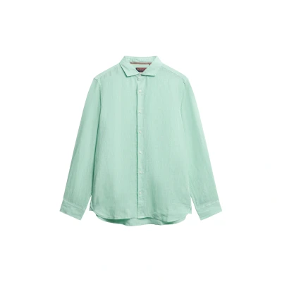 Afbeelding van Superdry Vacation LONG Sleeved Overhemd, Heren, Maat: Small, Sea foam green