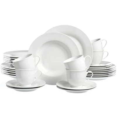 Afbeelding van Ritzenhoff &amp; Breker Combinatieservice Bianco, 30 delig, porseleinen servies