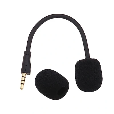 Afbeelding van ECSiNG Gaming Headset Microfoon Vervanging met Foam Cover Compatibel Steelseries Arctis 1 Afneembare Game Mic Zwart