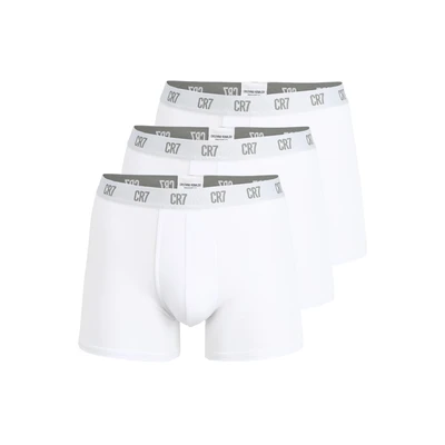 Afbeelding van CR7 CRISTIANO RONALDO nauwsluitende boxershorts voor heren, verpakking van 3, wit, S