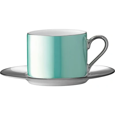 Afbeelding van Theeglas L.S.A. Palazzo en Schotel Green 250 ml