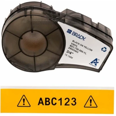 Afbeelding van Brady labeltape 19mm geel 6 4m b439 142811