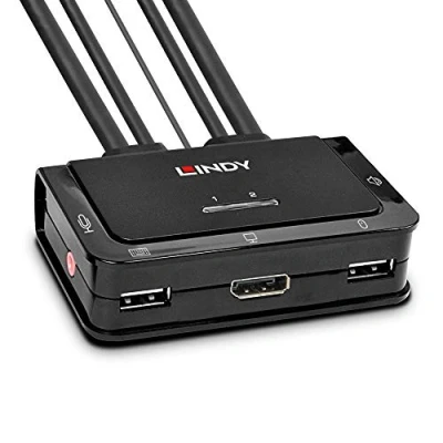 Afbeelding van Lindy 42346 KVM switch Zwart