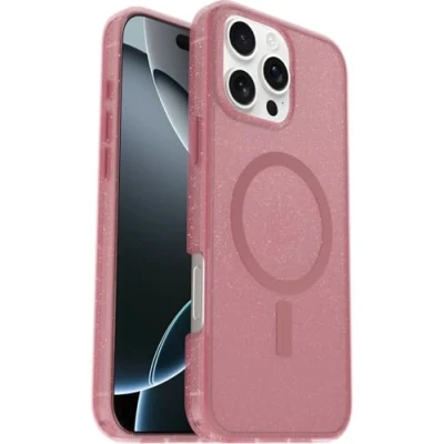 Afbeelding van Otterbox Symmetry Clear Mag iPhone 16 Pro Max Hoesje thimble berry pink