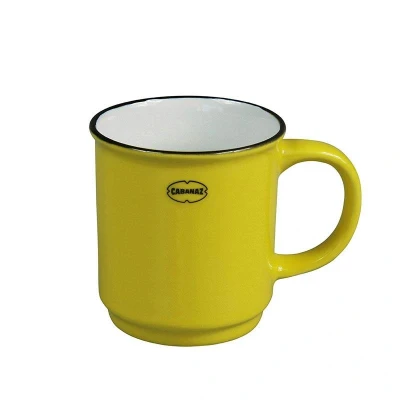 Afbeelding van CABANAZ stapelbare beker, keramiek, STACKABLE MUG, 180 ml, geel