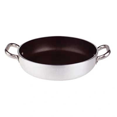 Afbeelding van Pentole Agnelli ALSA2110S40 pan met handgrepen, aluminium, zilver, 40 cm