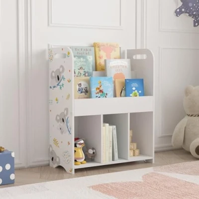 Afbeelding van Kinderkast Røyrvik open kast 75x62x29 cm koala motief [en.casa]
