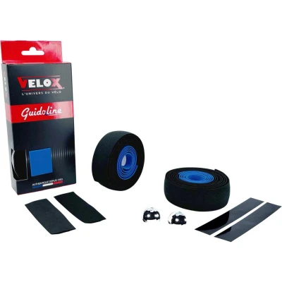 Afbeelding van Velox Stuurtape Maxi Cork Bicolor zwart/blauw (2st)