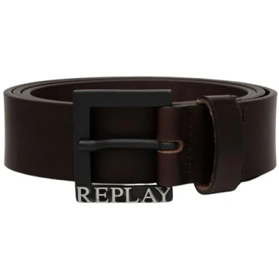 Afbeelding van Replay Leren herenriem, Brown Three 112, 85