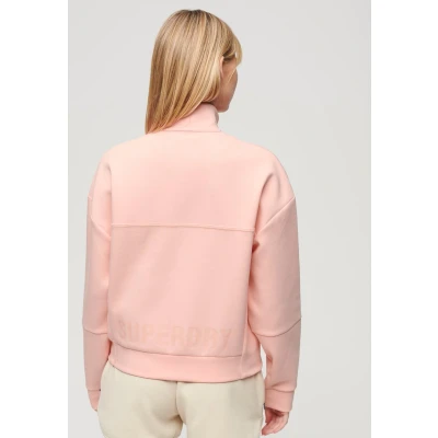 Afbeelding van Superdry Vrouwen Sport Tech Relaxed Sweatshirt met Halve Rits Roze Grootte: 36
