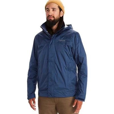 Afbeelding van Marmot Heren PreCip Eco Jacket, Waterdicht regenjack, winddichte regenjas, ademend; opvouwbaar hardshell windjack, ideaal voor fiets en wandeltochten, Arctic Navy, L