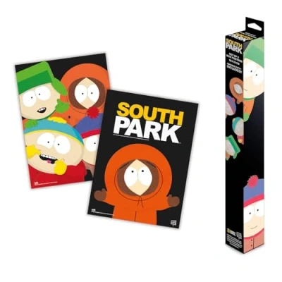 Afbeelding van Grupo Erik Poster South Park Set van 2 mini posters 38 x 52 cm Kunstposter opgerold in een beschermende doos Cadeaus