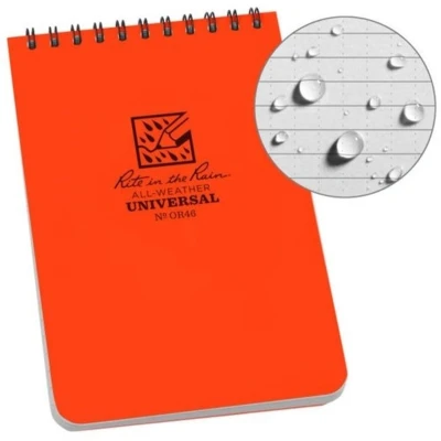 Afbeelding van Rite in the Rain 4 x 6 Top Spiral Notebook OR46 Orange