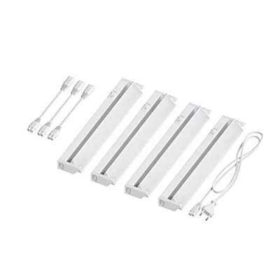 Afbeelding van ledscom.de LED kastverlichting LIWO 35cm, zwenkbaar, 538lm per stuk, wit Set van 4