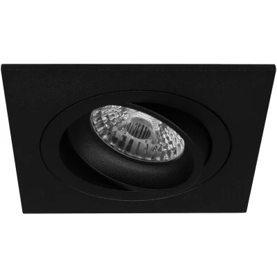 Afbeelding van Premium Inbouwspot Josef Zwart Vierkante spot Extra Warm Wit (2700K) Met Philips LED