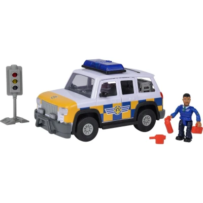Afbeelding van Brandweerman Sam Politieauto met Figuur Speelgoedvoertuig vanaf 3 jaar