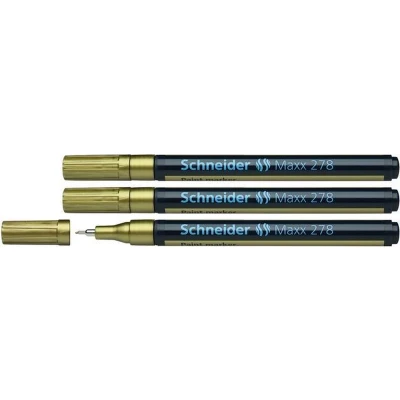 Afbeelding van Schneider lakmarker Maxx 278 0,8 mm goud 3 stuks S 127853