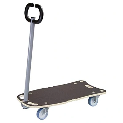 Afbeelding van WAGNER Transport dolly MM 1187 I 80 x 40 cm voor zware stapelcontainers laadvermogen 300 kg inklapbare dissel vastzetten lading anti slip oppervlak 20118701