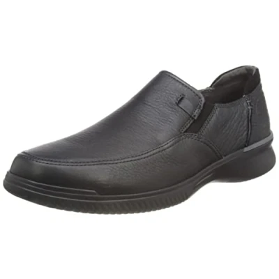 Afbeelding van Instapper Clarks Men Donaway Step Black Leather Schoenmaat 41