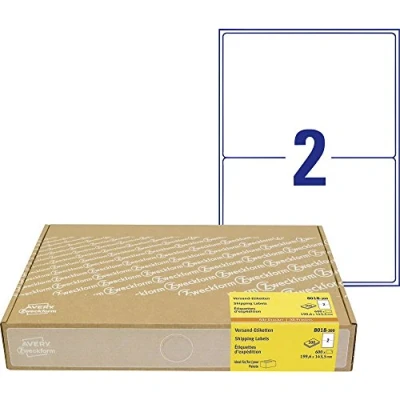 Afbeelding van Avery Zweckform 8018 300 Etiketten 199.6 x 143 mm Papier Wit 600 stuk(s) Permanent Verzendetiketten, Adresetiketten Ink