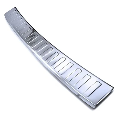 Afbeelding van tuning art BL969 Achterbumperprotector met afschuining voor VW Passat B8 Combi FL, Kleur:Zilver