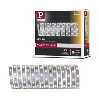 Afbeelding van Paulmann 79855 LED strip MaxLED 250 5 m warmwit IP20 incl. 1x20 watt strips lichtband 2700 K