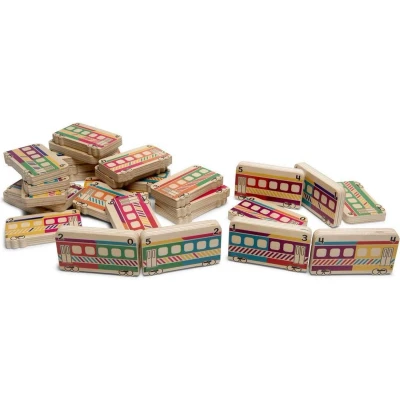 Afbeelding van BS Toys Domino Treinen