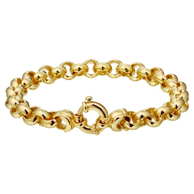Afbeelding van Armband Zilgold Jasseron geelgoud met zilveren kern 8 mm 20 cm