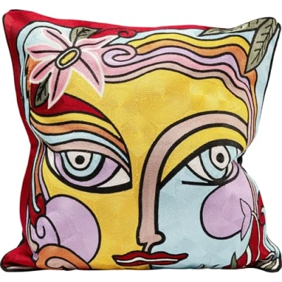 Afbeelding van Kussen Art Line gezicht Kare Design