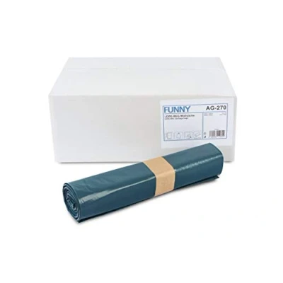 Afbeelding van Funny AG 270 LDPE vuilniszakken, 575 x 1000 mm typ60, blauw, circa 70 liter, 1 verpakking (1 250 stuks)