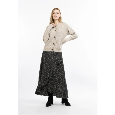 Afbeelding van Cardigan met knopen DREIMASTER XL/XXL / Beige Melange 74% Polyacryl 22% Polyester 4% Elastaan