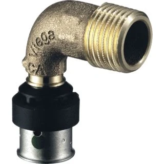Afbeelding van Viega Smartpress bocht 90 brons 16 mm pers x 1/2&quot; bu.dr.