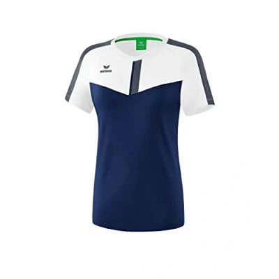Afbeelding van Squad T shirt dames wit/new navy/slate grey / 36