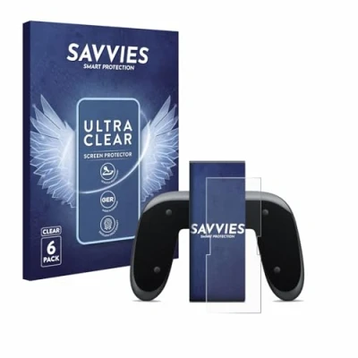 Afbeelding van Savvies Screenprotector voor Nintendo Switch 2 Joy Con Holder Folie Beschermfolie transparant (6 Stuks)
