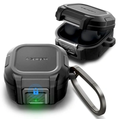 Afbeelding van Spigen Lock Fit Hoes Compatibel met Samsung Galaxy Buds 2 Pro Live Zwart