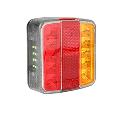 Afbeelding van LAS 10105 Led achterlicht aanhanger, 12 V, met kentekenplaatverlichting,Universeel,Zwart