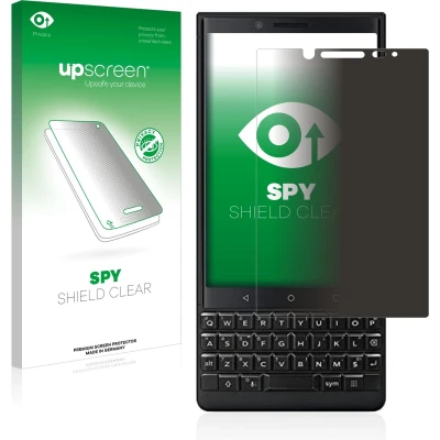 Afbeelding van upscreen Spy Shield Privacy Film (1 Stuk, Blackberry KEY2), Smartphone beschermfolie, Blauw